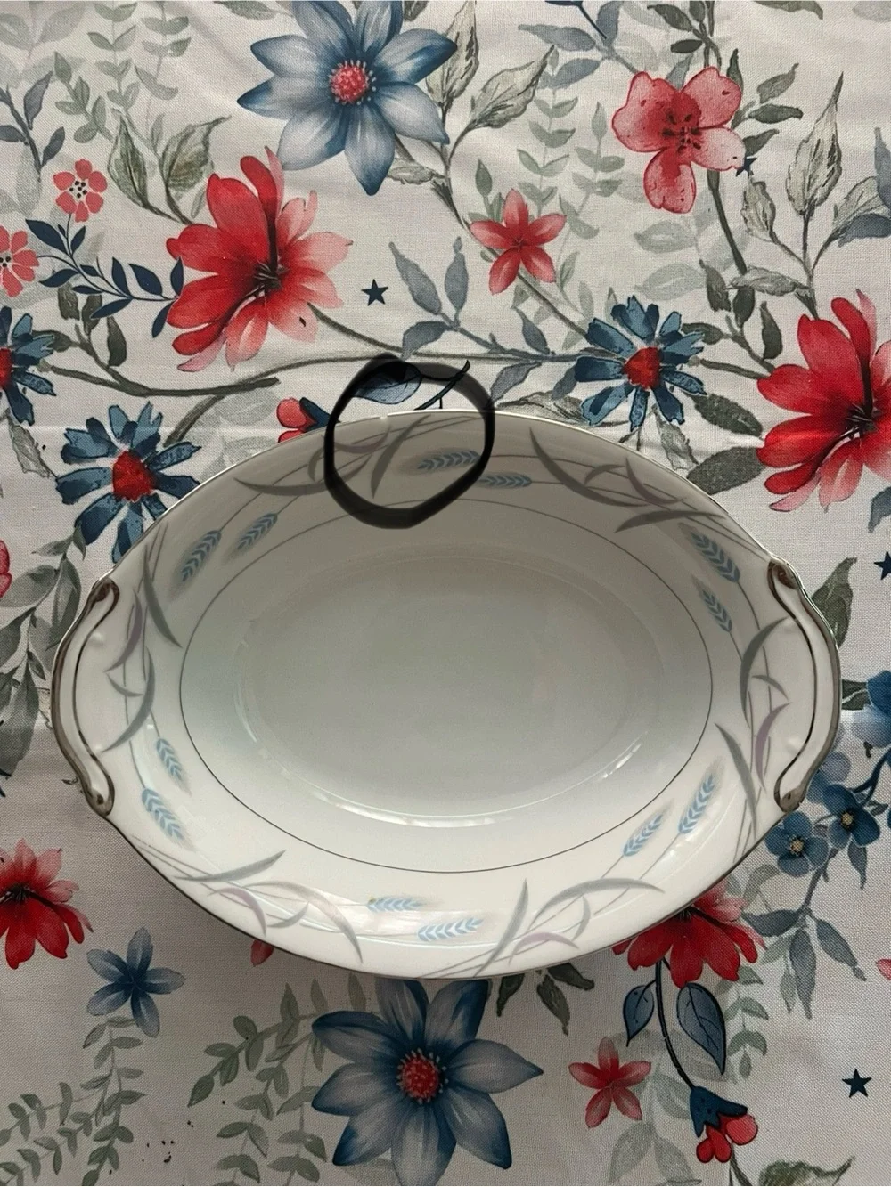 Vintage Valmont Royal Wheat Oval Serving Dish